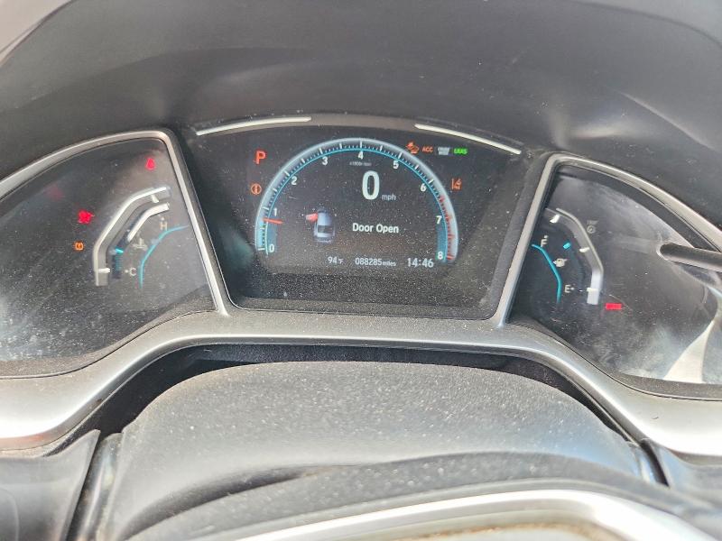 2019 Honda Civic VIN 19XFC1F38KE212325 COPART salvage auction — FRONT END, Tx - Salvage Title-Flood Damage, sold $3,000 on 2026-07-02 (photo 9)