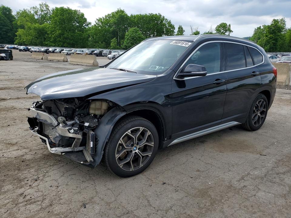 2021 BMW X1 VIN WBXJG9C03M5U34943 COPART salvage auction — FRONT END, Ny - Mv-907A Salvage Certificate, sold $4,800 on 2026-07-02 (photo 1)