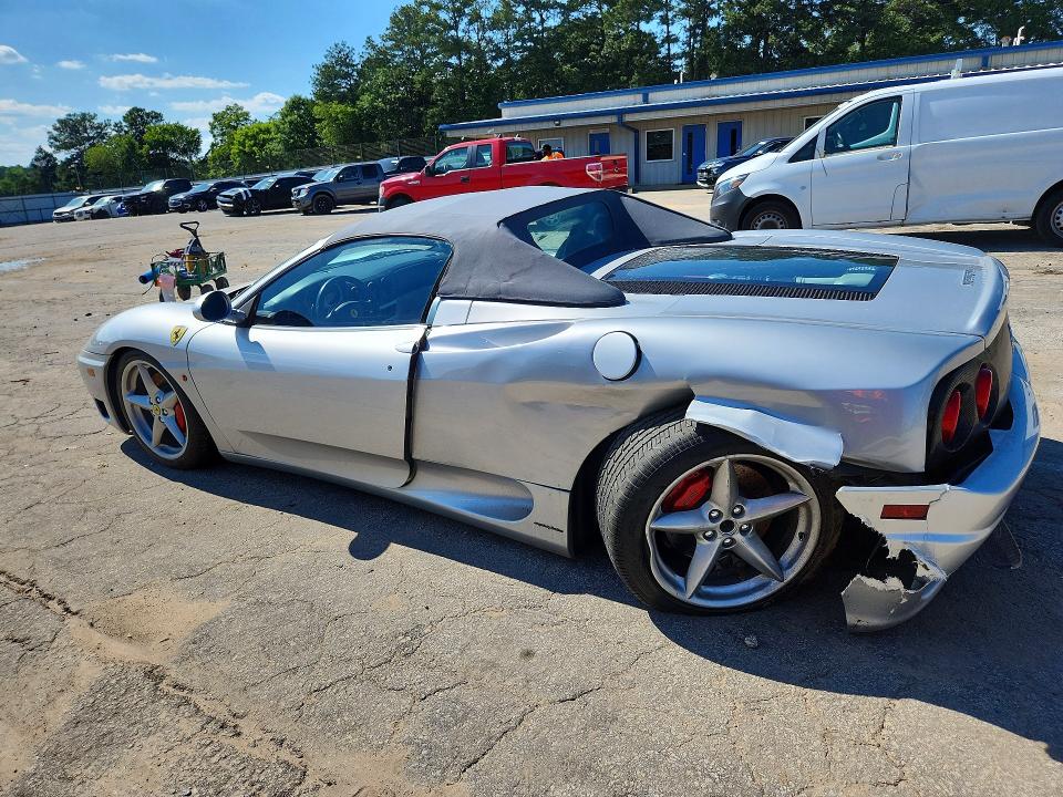 2001 Ferrari 360 VIN ZFFYT53A610126006 COPART salvage auction — REAR END, Ga - Cert Of Title-Salvage, sold $42,500 on 2026-07-10 (photo 2)