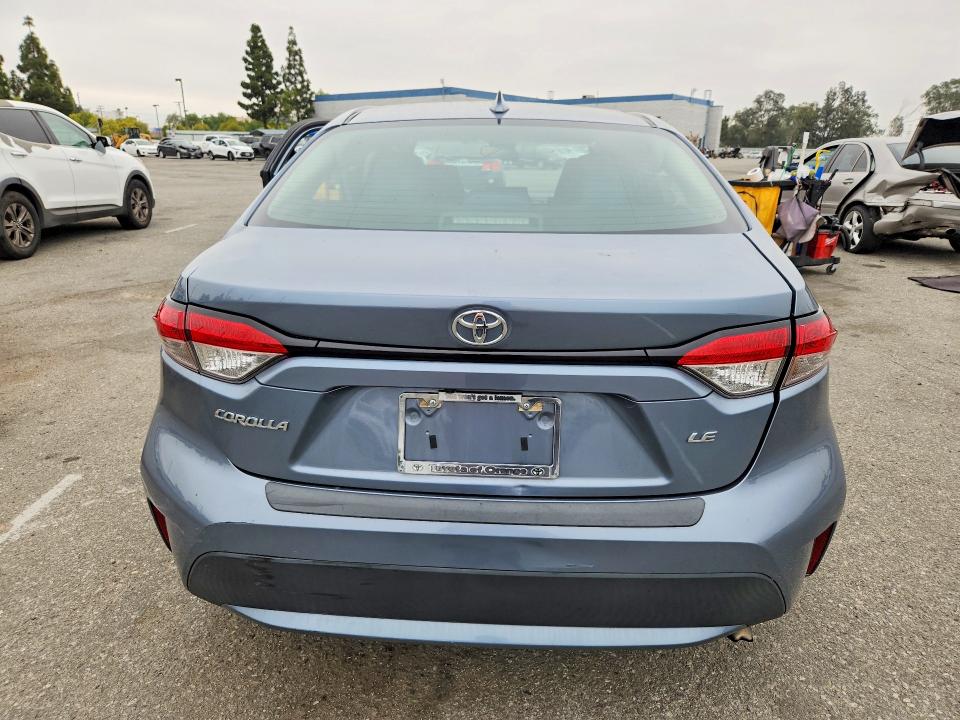 2020 Toyota Corolla VIN 5YFEPRAE9LP049868 COPART salvage auction — SIDE, CA - SALVAGE CERTIFICATE, sold $150 on 2026-07-21 (photo 6)
