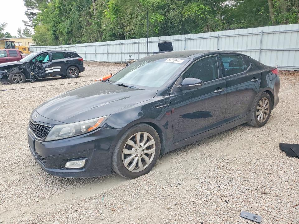 2014 Kia Optima VIN 5XXGN4A75EG345646 COPART salvage auction — REAR END, Nc - Salvage Certificate Of Title, sold $750 on 2026-07-24 (photo 1)