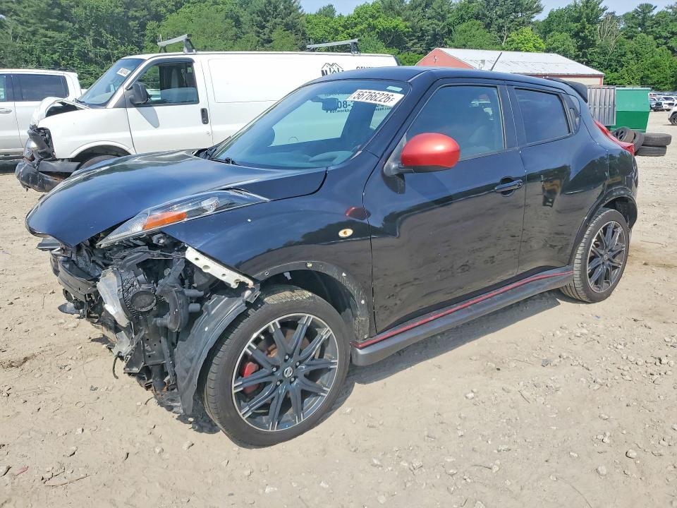 2014 Nissan Juke VIN JN8DF5MR4ET100473 COPART salvage auction — FRONT END, Ma - Cert Of Title-Reconstrctd Coll, sold $425 on 2026-07-02 (photo 1)