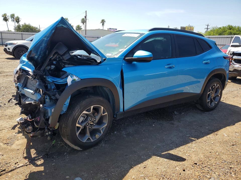 2025 Chevrolet VIN KL77LHEP5SC051812 COPART salvage auction — FRONT END, Tx - Salvage Vehicle Title, sold $2,200 on 2026-07-22 (photo 1)