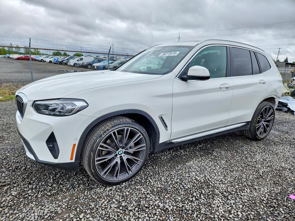 2024 BMW X3 VIN 5UX53DP06R9X09601 COPART salvage auction — REAR END, Or - Salvage Title Certificate, sold $975 on 2026-07-28 (photo 1)