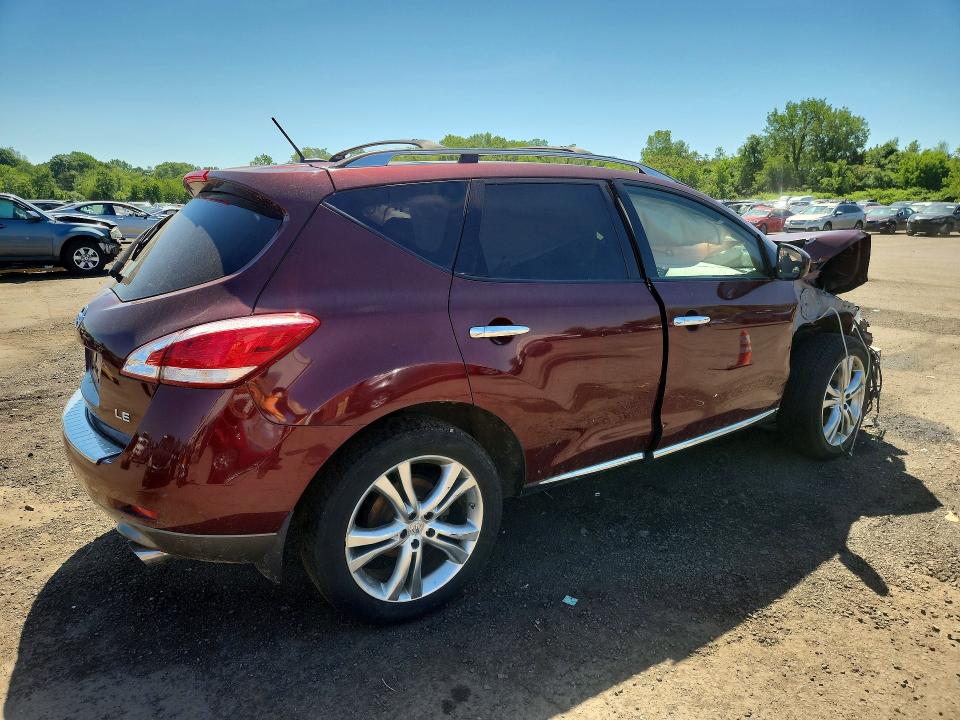 2012 Nissan Murano VIN JN8AZ1MU7CW105637 COPART salvage auction — FRONT END, Ct - Cert Of Title-Salvage, sold $450 on 2026-07-10 (photo 3)
