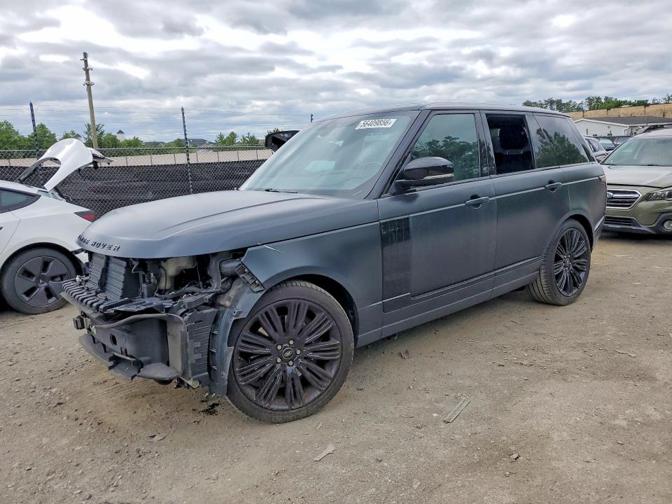 2021 Land rover RANGE ROVER VIN SALGS2RU9MA434498 COPART salvage auction — FRONT END, Salvage Title, sold $15,200 on 2026-08-20 (photo 1)