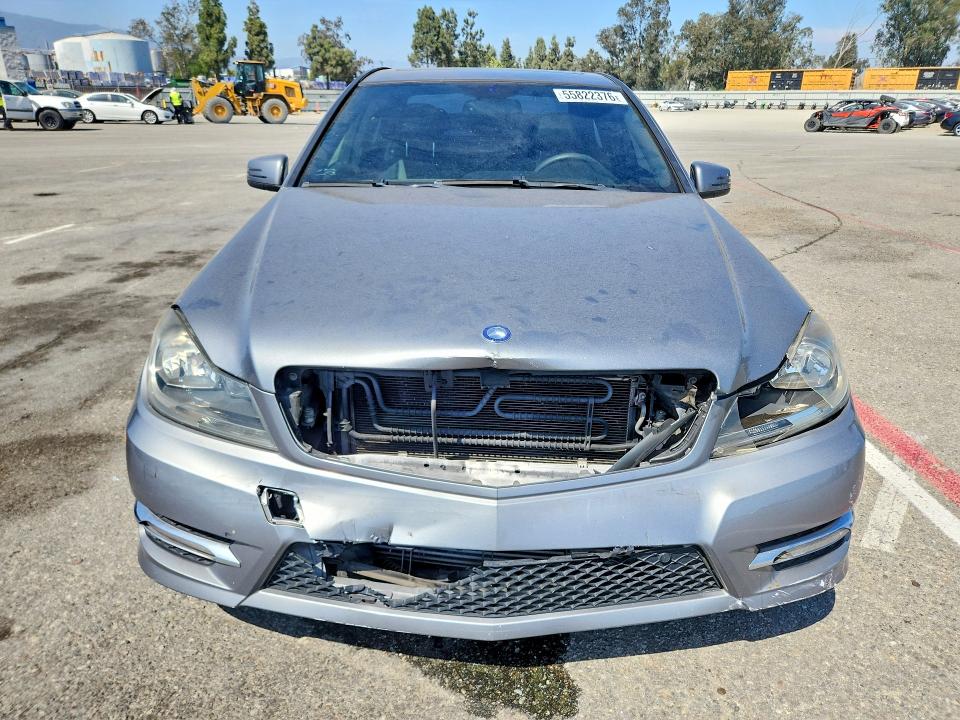 2012 Mercedes-benz C-klasse VIN WDDGF4HB3CR202475 COPART salvage auction — REAR END, CA - SALVAGE CERTIFICATE, sold $175 on 2026-08-04 (photo 5)
