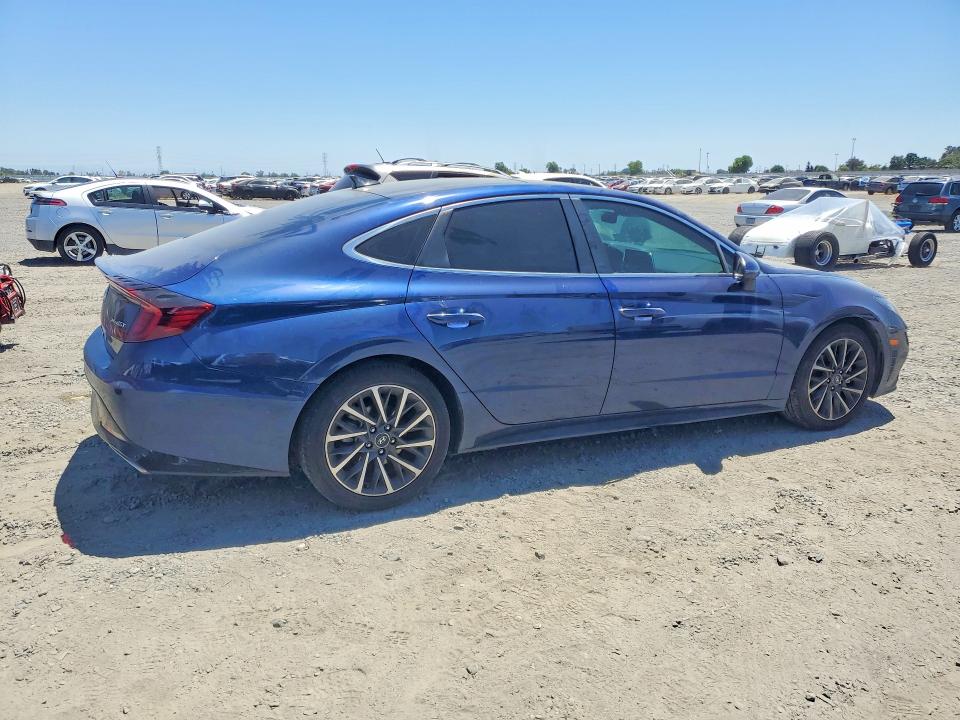2020 Hyundai Sonata VIN 5NPEH4J20LH041712 COPART salvage auction — SIDE, Ca - Salvage Certificate, sold $4,250 on 2026-07-28 (photo 3)