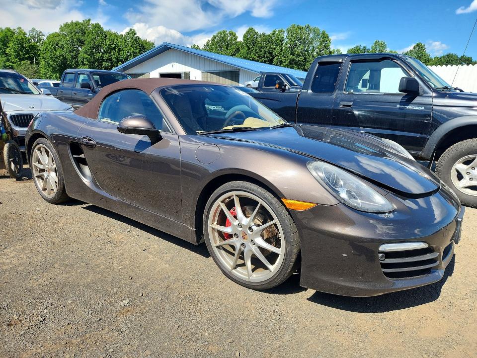 2013 Porsche Boxster VIN WP0CB2A8XDS133253 COPART salvage auction — MECHANICAL, Ct - Cert Of Title-Salvage, sold $2,550 on 2026-07-23 (photo 4)