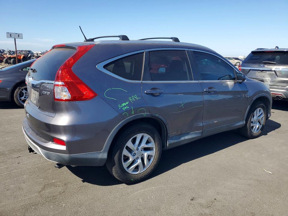 2015 Honda Cr-v VIN 2HKRM4H75FH650605 COPART salvage auction — SIDE, Ca - Salvage Certificate, sold $550 on 2026-07-29 (photo 3)