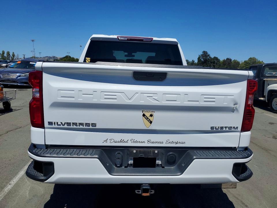 2022 Chevrolet Silverado VIN 3GCPYBEK6NG163722 COPART salvage auction — Burn Engine, CA - SALVAGE CERTIFICATE, sold $9,300 on 2026-07-02 (photo 6)