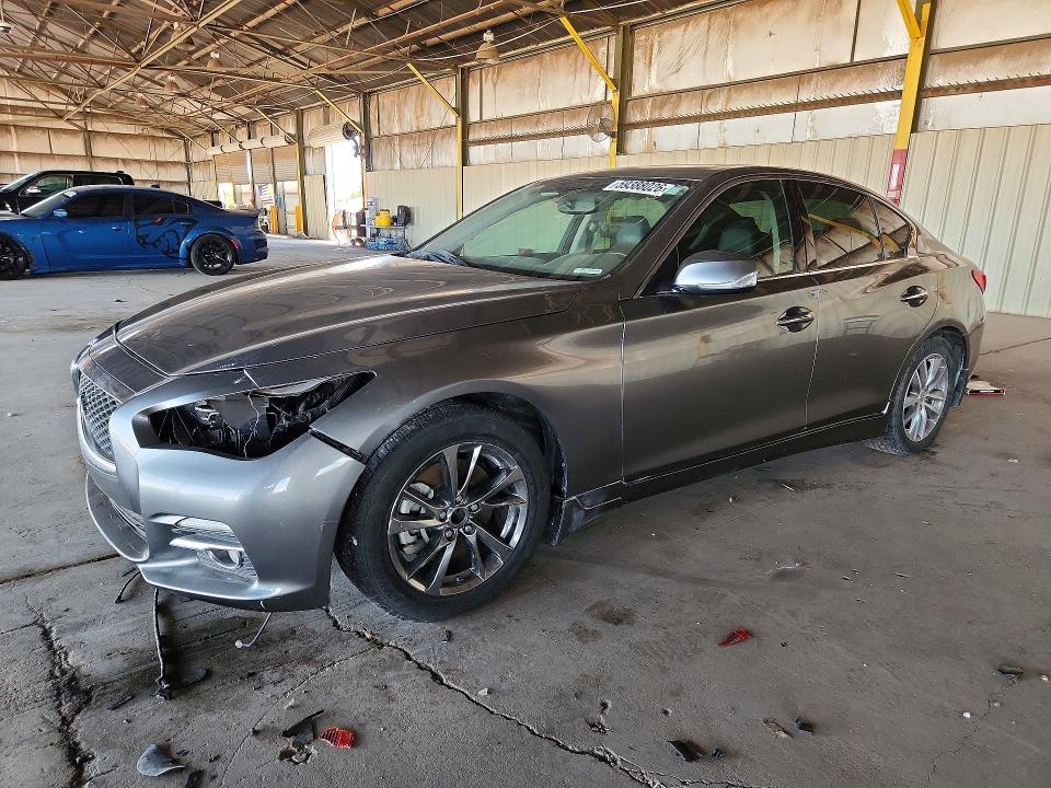 2017 Infiniti Q50 VIN JN1EV7AP0HM743924 COPART salvage auction — FRONT END, Az - Cert Of Title-Restored Salvage, sold $1,900 on 2026-07-06 (photo 1)