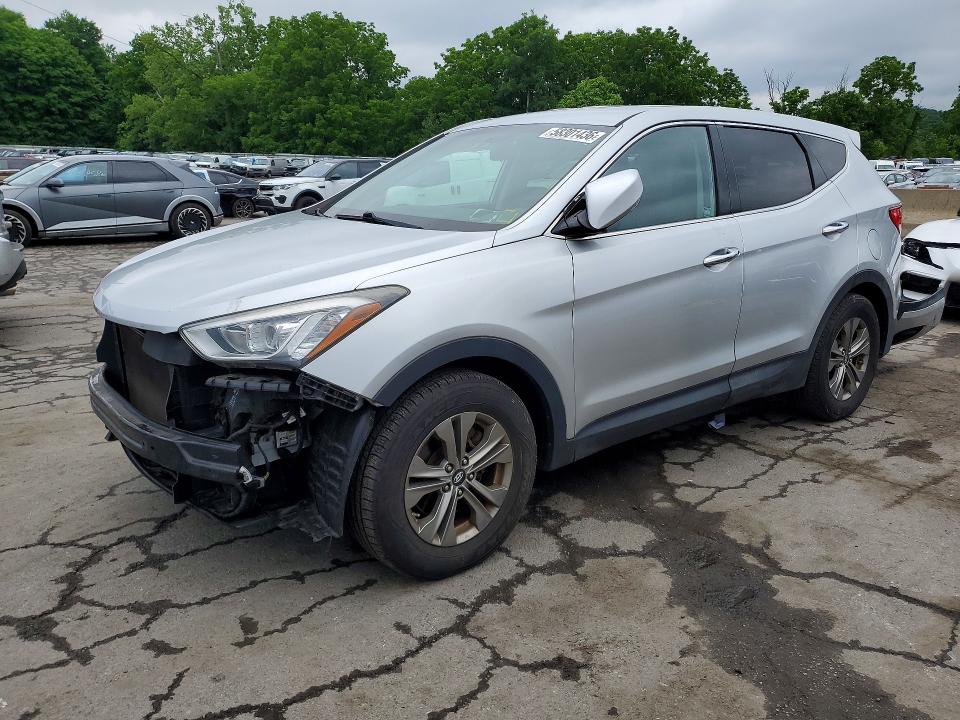 2015 Hyundai Santa fe VIN 5XYZTDLB1FG299312 COPART salvage auction — FRONT END, Ny - Mv-907A Salvage Certificate, sold $2,000 on 2026-07-14 (photo 1)