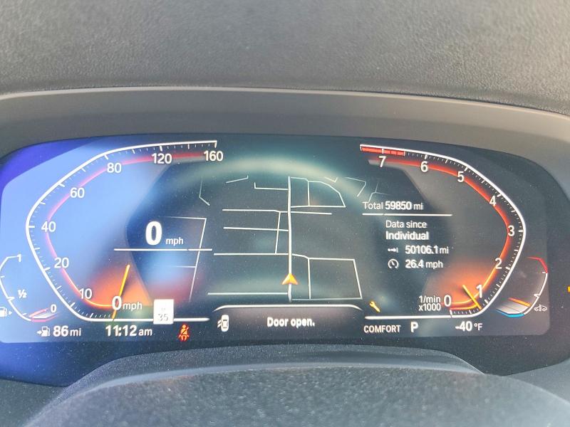 2019 BMW X5 VIN 5UXCR6C53KLK89288 COPART salvage auction — FRONT END, Ca - Salvage Certificate, sold $22,100 on 2026-07-02 (photo 9)
