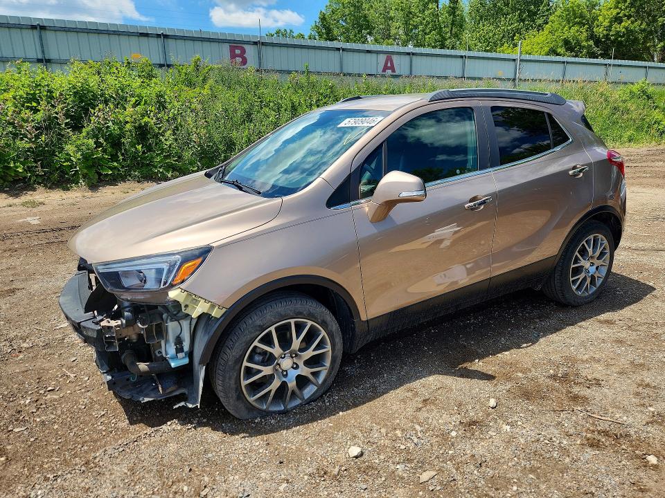 2018 Buick Encore VIN KL4CJ1SB9JB578094 COPART salvage auction — FRONT END, Mi - Certificate Of Title, sold $5,700 on 2026-07-15 (photo 1)