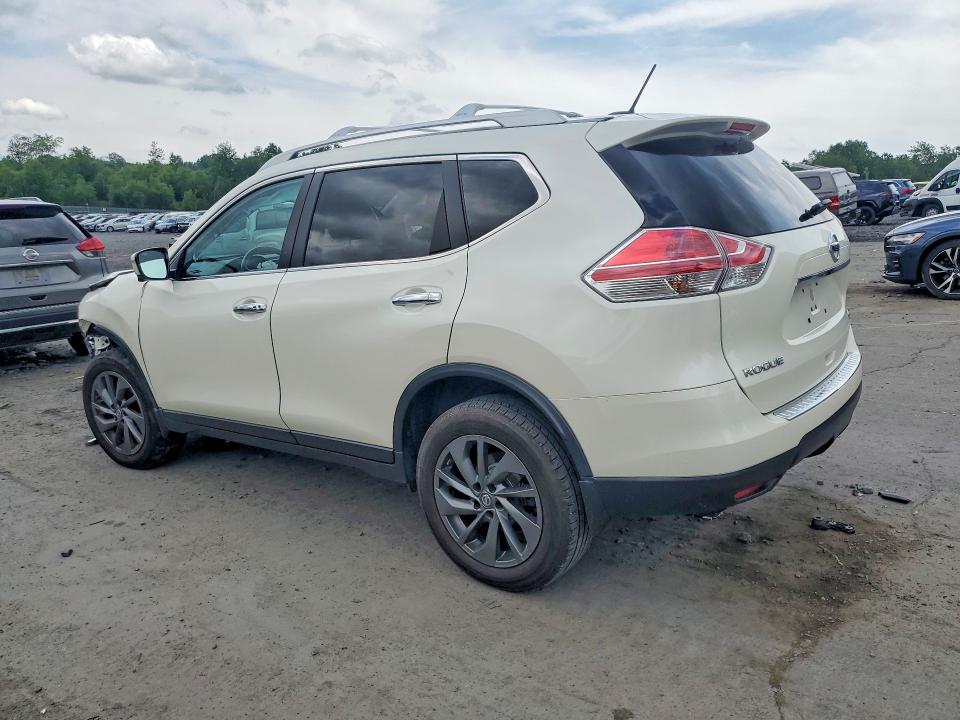 2016 Nissan Rogue VIN JN8AT2MV4GW131179 COPART salvage auction — FRONT END, Pa - Certificate Of Salvage, sold $2,200 on 2026-07-24 (photo 2)