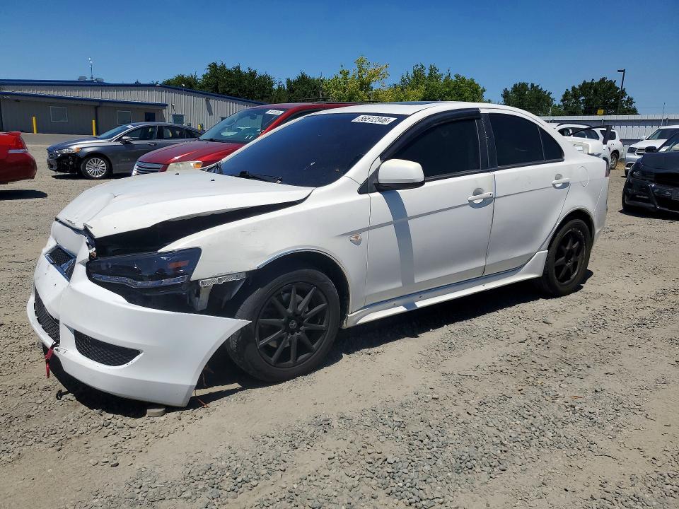 2010 Mitsubishi Lancer VIN JA32U8FW9AU002572 COPART salvage auction — FRONT END, CA - SALVAGE CERTIFICATE, sold $525 on 2026-07-09 (photo 1)
