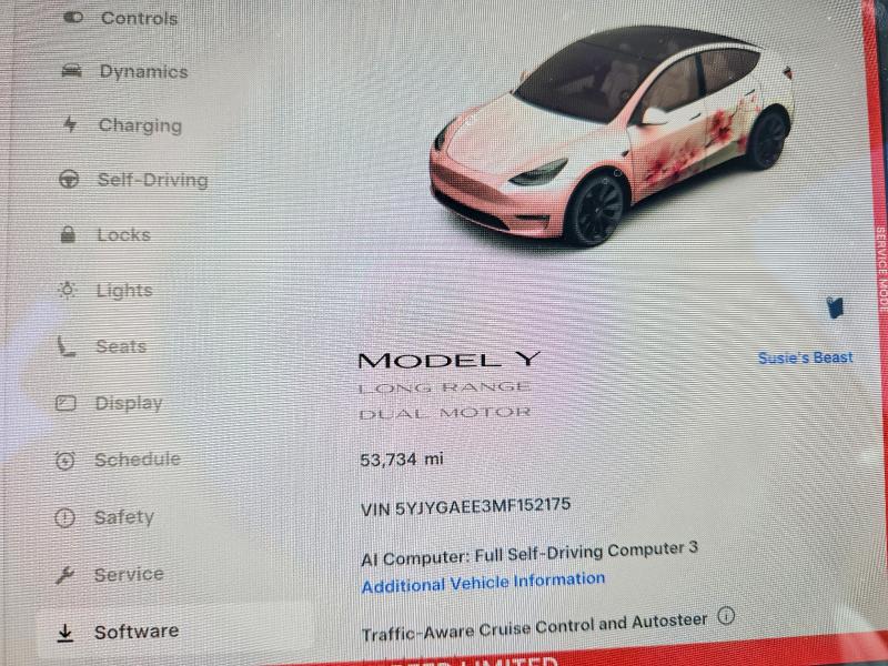2021 Tesla Model y VIN 5YJYGAEE3MF152175 COPART salvage auction — REAR END, Co - Public - Salvage Title, sold $7,900 on 2026-07-27 (photo 9)
