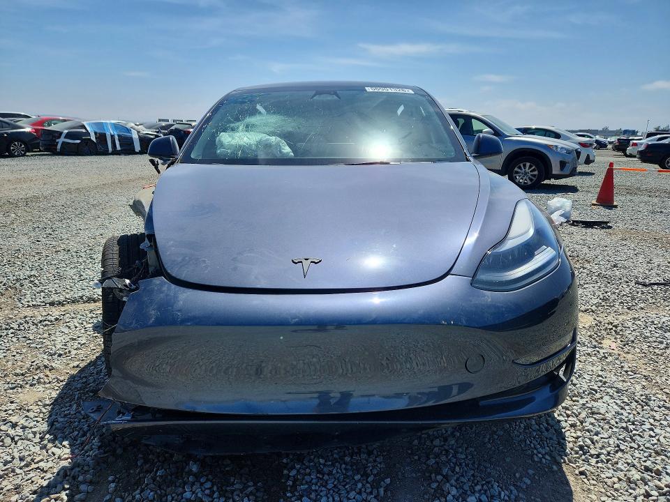 2023 Tesla Model 3 VIN 5YJ3E1EA9PF593956 COPART salvage auction — FRONT END, Ca - Salvage Certificate, sold $5,900 on 2026-07-24 (photo 5)