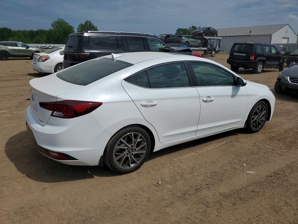 2019 Hyundai Elantra VIN 5NPD84LF6KH475840 COPART salvage auction — Burn Engine, OH - CERT OF TITLE-SALVAGE, sold $3,250 on 2026-07-02 (photo 3)