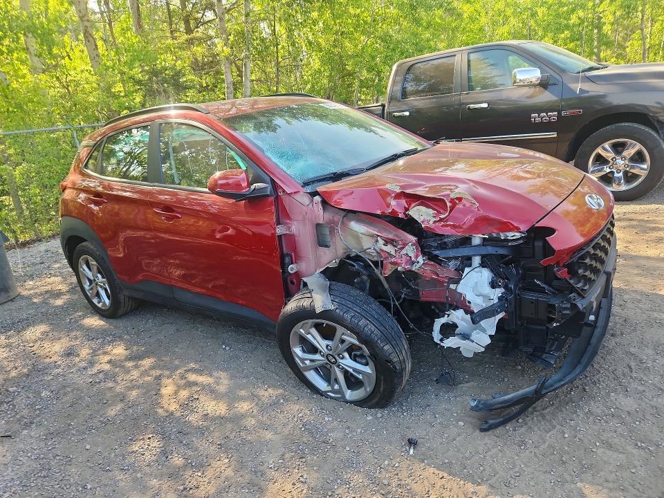 2023 Hyundai Kona VIN KM8K2CAB0PU933383 COPART salvage auction — FRONT END, On - Permit Salvage, sold $200 on 2026-07-28 (photo 4)