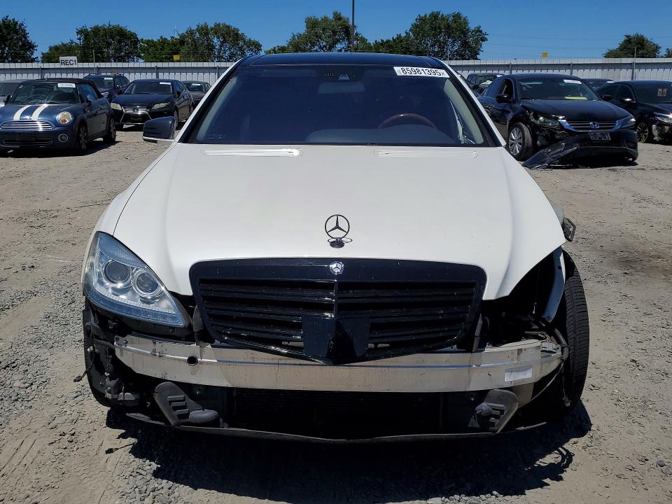 2013 Mercedes-benz S-klasse VIN WDDNG9EB7DA528611 COPART salvage auction — FRONT END, Ca - Salvage Certificate, sold $1,850 on 2026-07-09 (photo 5)