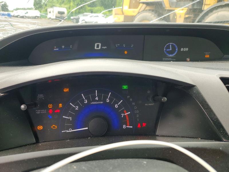2012 Honda VIN 2HGFG3B59CH550749 COPART salvage auction — FRONT END, CT - CERT OF TITLE-SALVAGE, sold $450 on 2026-07-02 (photo 9)