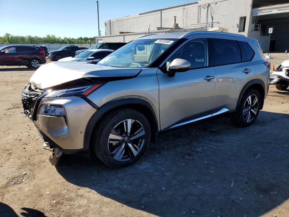 2021 Nissan Rogue VIN JN8AT3DD2MW319174 COPART salvage auction — FRONT END, Va - Cert Of Title - Salvage, sold $6,700 on 2026-07-22 (photo 1)