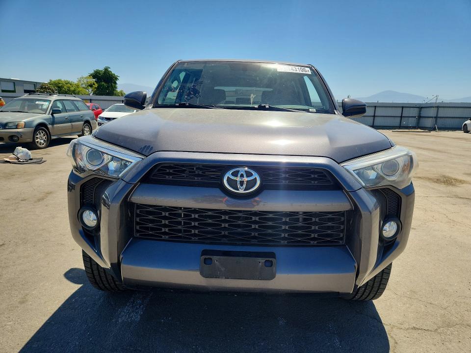 2015 Toyota 4runner VIN JTEZU5JR3F5099006 COPART salvage auction — REAR END, Ca - Salvage Certificate, sold $7,800 on 2026-07-13 (photo 5)