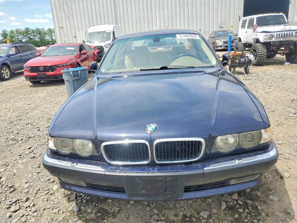 2001 BMW 7er VIN WBAGG83491DN88849 COPART salvage auction — REAR END, Nj - Cert Of Title-Salvage, sold $225 on 2026-07-27 (photo 5)
