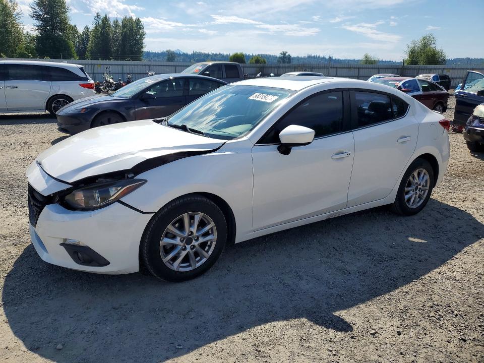 2015 Mazda 3 VIN JM1BM1W79F1225009 COPART salvage auction — FRONT END, Wa - Bill Of Sale, sold $2,600 on 2026-07-06 (photo 1)