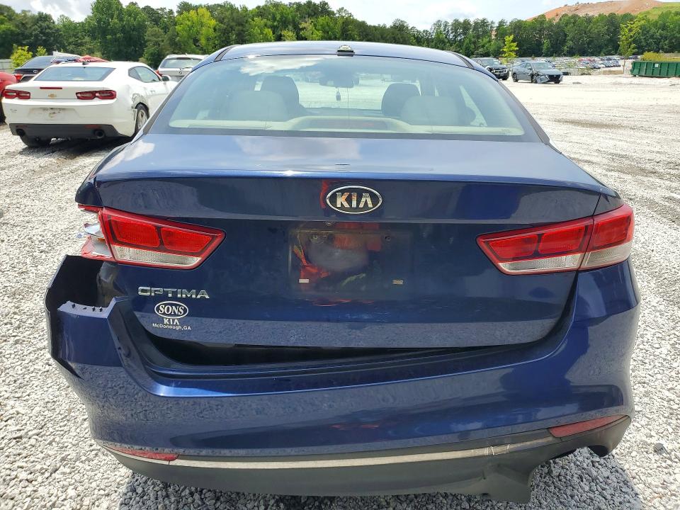 2016 Kia Optima VIN 5XXGT4L37GG007152 COPART salvage auction — REAR END, Ga - Cert Of Title-Salvage, sold $1,050 on 2026-07-20 (photo 6)