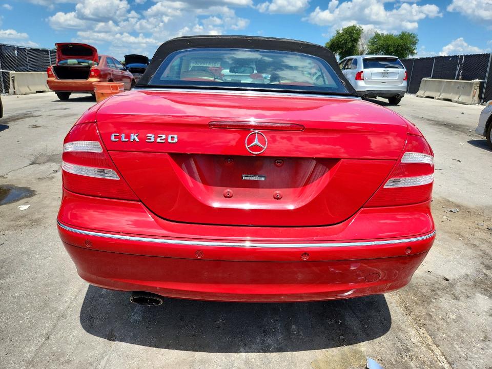 2005 Mercedes-benz Clk-class VIN WDBTK65G15T053889 COPART salvage auction — FRONT END, Fl - Cert Of Title Slvg Rebuildable, sold $375 on 2026-07-30 (photo 6)