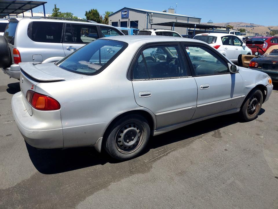 2001 Toyota Corolla VIN 1NXBR12E41Z485486 COPART salvage auction — FRONT END, Ca - Salvage Certificate, sold $500 on 2026-07-09 (photo 3)
