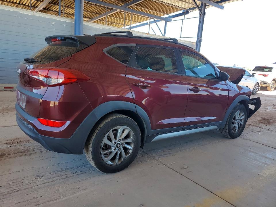 2017 Hyundai Tucson VIN KM8J33A47HU330989 COPART salvage auction — FRONT END, Az - Cert Of Title - Salvage, sold $1,300 on 2026-07-09 (photo 3)