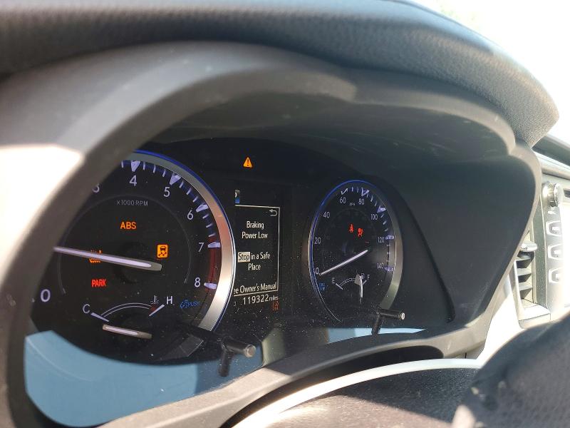 2019 Toyota Highlander VIN 5TDKZRFH7KS315569 COPART salvage auction — FRONT END, Nc - Salvage Certificate Of Title, sold $225 on 2026-07-30 (photo 9)