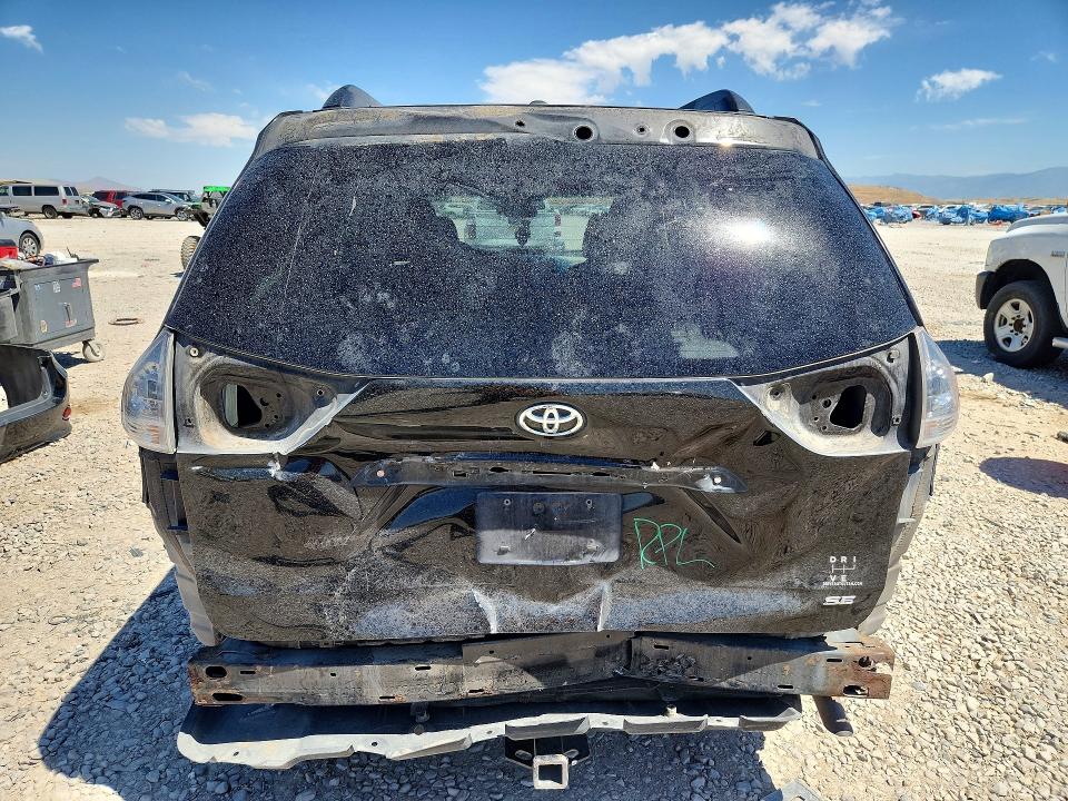 2013 Toyota Sienna VIN 5TDXK3DC4DS309066 COPART salvage auction — REAR END, Ut - Salvage Certificate, sold $2,250 on 2026-07-31 (photo 6)