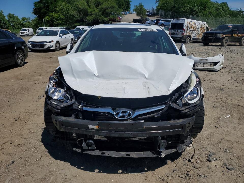 2016 Hyundai Elantra VIN 5NPDH4AE1GH674408 COPART salvage auction — FRONT END, Md - Cert Of Salvage > 75% Damage, sold $1,200 on 2026-07-02 (photo 5)