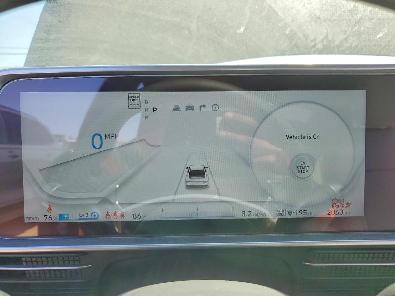 2025 Hyundai Ioniq 6 VIN KMHM34AA1SA114573 COPART salvage auction — SIDE, CA - SALVAGE CERTIFICATE, sold $500 on 2026-07-21 (photo 9)