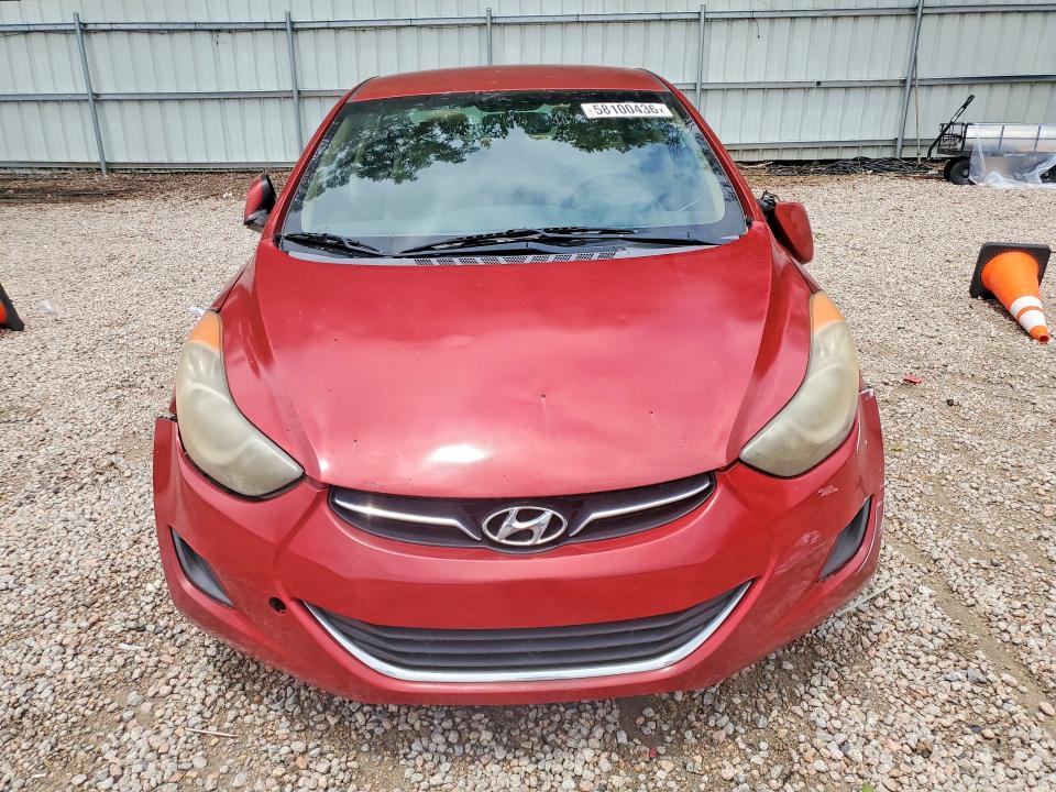 2013 Hyundai Elantra VIN KMHDH4AE8DU776544 COPART salvage auction — FRONT END, Nc - Dealer Only Clean Title, sold $250 on 2026-07-06 (photo 5)