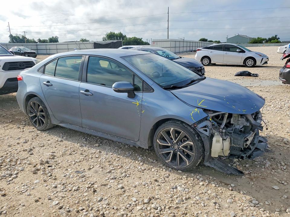 2021 Toyota Corolla VIN JTDS4MCE6MJ072879 COPART salvage auction — FRONT END, TX - SALVAGE VEHICLE TITLE (P), sold $4,200 on 2026-07-16 (photo 4)