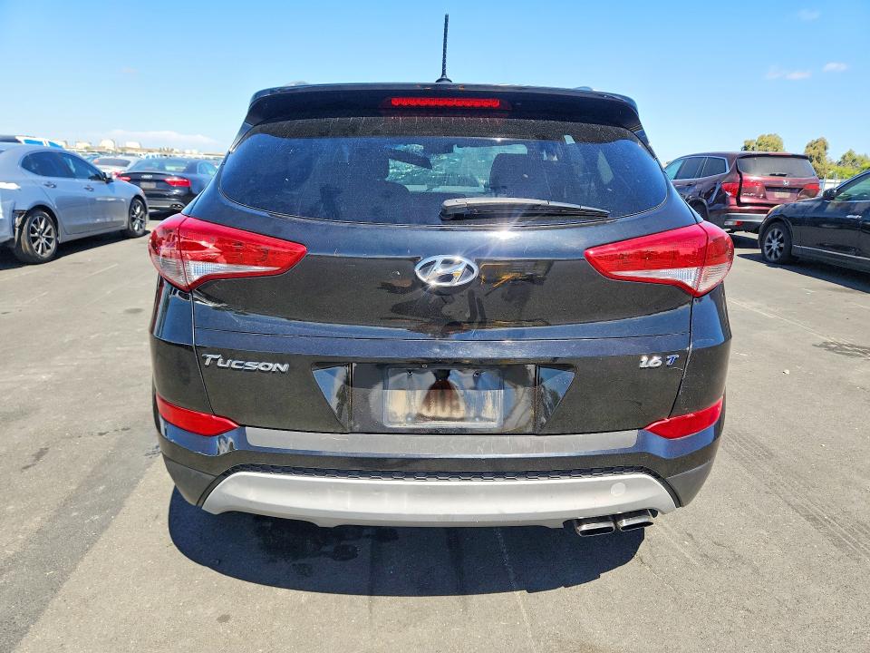 2017 Hyundai Tucson VIN KM8J33A21HU354669 COPART salvage auction — FRONT END, CA - SALVAGE CERTIFICATE, sold $300 on 2026-07-13 (photo 6)