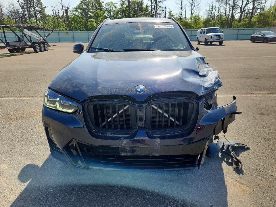 2024 BMW X3 VIN 5UX53DP09R9V39606 COPART salvage auction — FRONT END, Ny - Mv-907A Salvage Certificate, sold $15,400 on 2026-07-13 (photo 5)