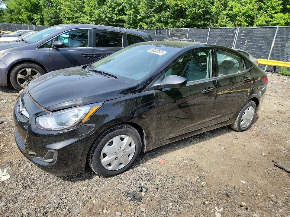 2014 Hyundai Accent VIN KMHCT4AE0EU778414 COPART salvage auction — FRONT END, Md - Cert Of Salvage < 75% Damage, sold $950 on 2026-07-10 (photo 1)