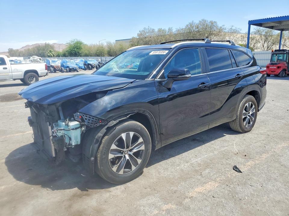 2023 Toyota Highlander VIN 5TDKDRAH1PS034820 COPART salvage auction — FRONT END, NV - SALVAGE TITLE, sold $250 on 2026-07-30 (photo 1)