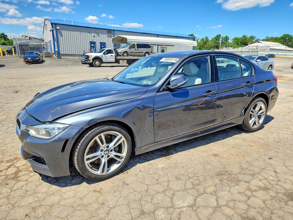 2016 BMW 3er VIN WBA8B7G57GNT95490 COPART salvage auction — FRONT END, Pa - Certificate Of Salvage, sold $2,100 on 2026-07-24 (photo 1)