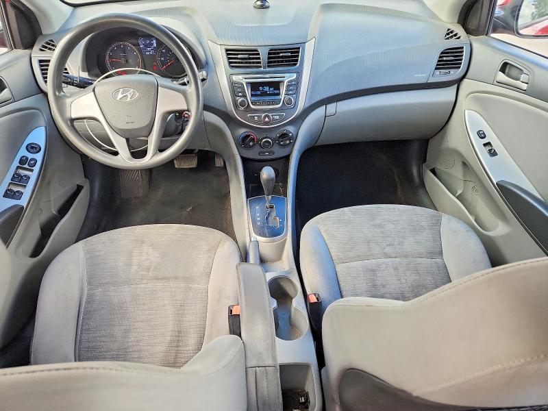 2015 Hyundai Accent VIN KMHCT4AEXFU825384 COPART salvage auction — REAR END, Or - Salvage Title Certificate, sold $500 on 2026-07-27 (photo 8)