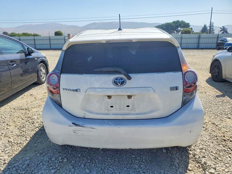 2013 Toyota Prius c VIN JTDKDTB30D1548859 COPART salvage auction — FRONT END, Ca - Salvage Certificate, sold $975 on 2026-07-07 (photo 6)