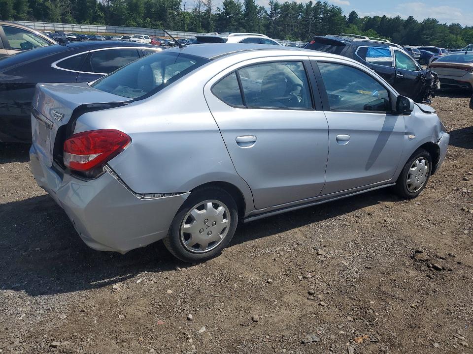 2019 Mitsubishi Mirage VIN ML32F3FJ7KHF09554 COPART salvage auction — FRONT END, Md - Cert Of Salvage < 75% Damage, sold $1,800 on 2026-07-06 (photo 3)