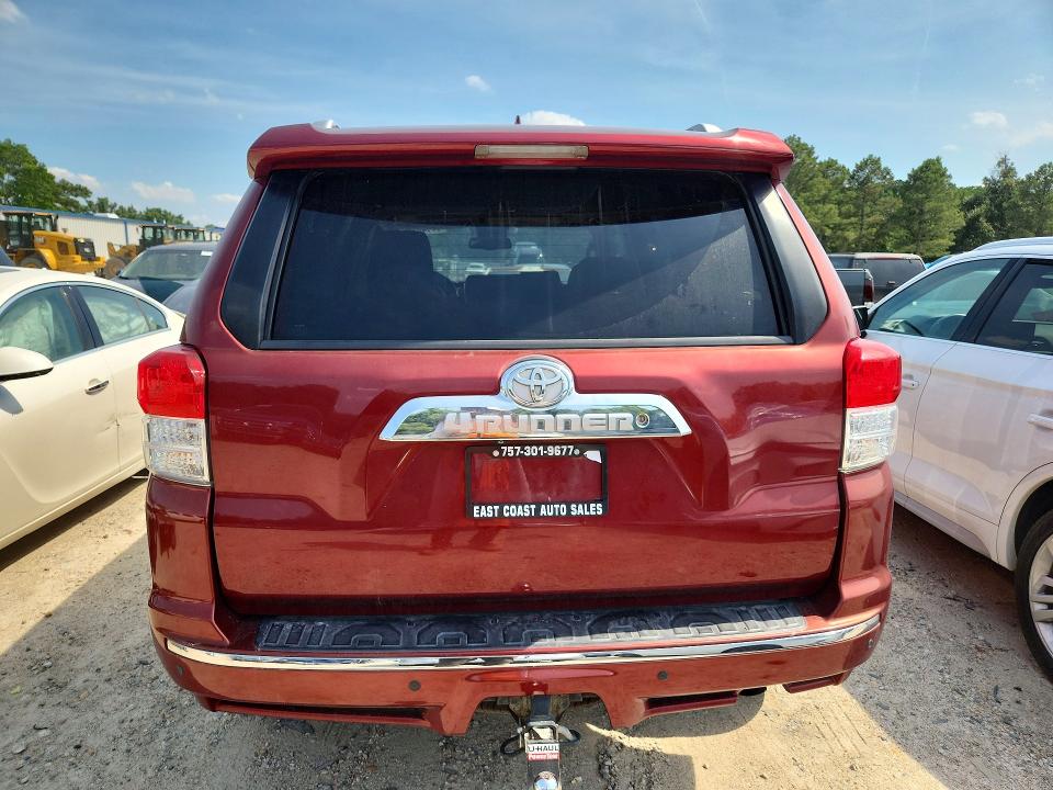 2011 Toyota 4runner VIN JTEBU5JR4B5038971 COPART salvage auction — FRONT END, Va - Certificate Of Title, sold $3,100 on 2026-07-28 (photo 6)